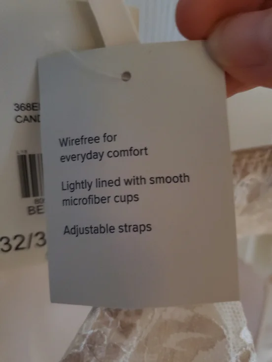 PARISIAN-INTIMATES-32/34 D/DD LIGHTLY LINED WIREFREE BRA In Candy Coconut - Picture 5 of 7